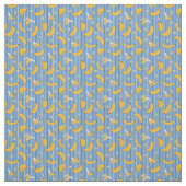 Banana Stripe Vector Pattern | Klassiek blauw Stof (Swatch)