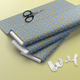 Banana Stripe Vector Pattern | Klassiek blauw Stof