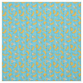 Banana Stripe Vector Pattern | Turquoise Blue Stof (Swatch)