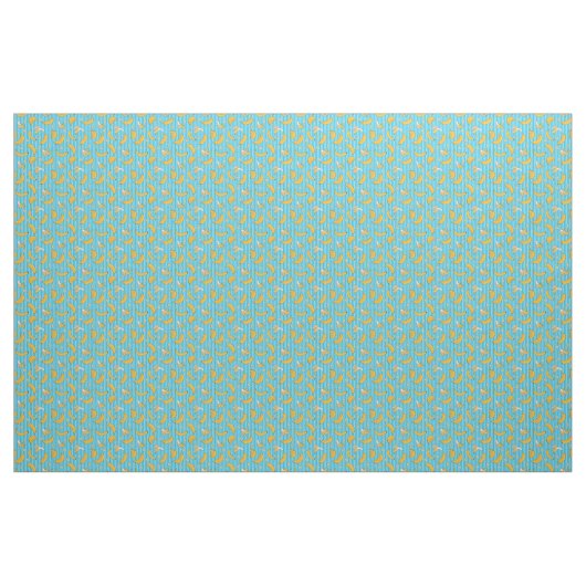 Banana Stripe Vector Pattern | Turquoise Blue Stof (Fat Quarter)