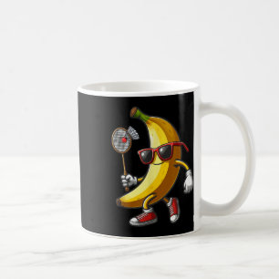 Banana Sungles spelen Badminton Funny Fruit Sport Koffiemok