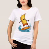 Banana Surfer Tri-Blend Shirt (Voorkant)