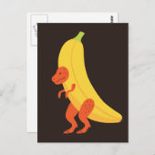 Banana T Rex Briefkaart (Voorkant / Achterkant)