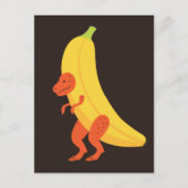 Banana T Rex Briefkaart (Voorkant)