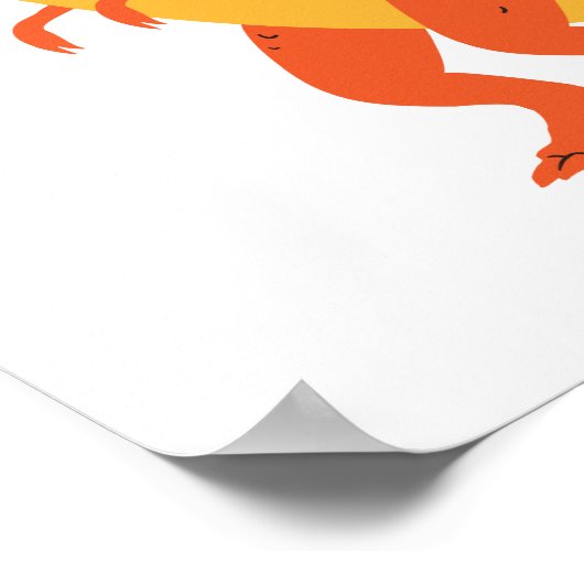 Banana T Rex Poster (Hoek)