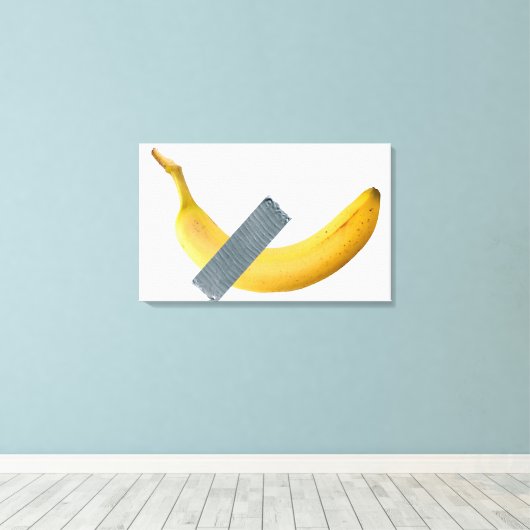 Banana Tape Parody Canvas Afdruk (Insitu (Houten vloer))