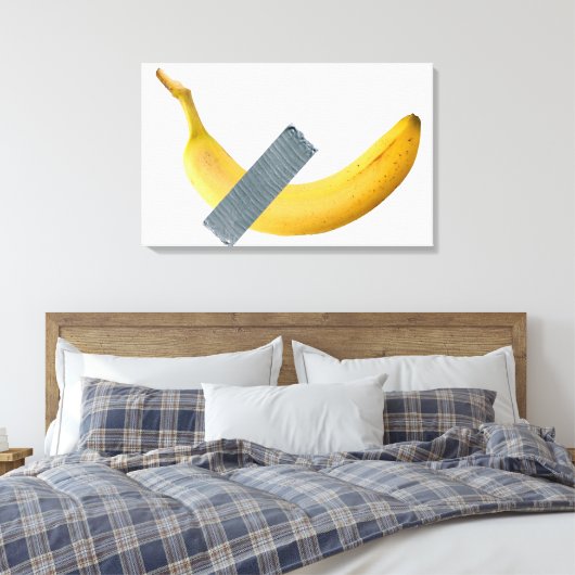 Banana Tape Parody Canvas Afdruk (Insitu (Slaapkamer))
