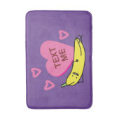 Banana Text Me Valentijn glimlachen Badmat (Voorkant Verticaal)
