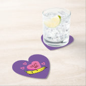 Banana Text Me Valentijn glimlachen Kartonnen Onderzetters (Insitu)