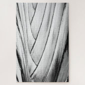 Banana Tree Bark Puzzel - Monochrome Jigsaw Legpuzzel (Verticaal)