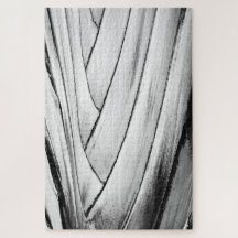 Banana Tree Bark Puzzel - Monochrome Jigsaw
