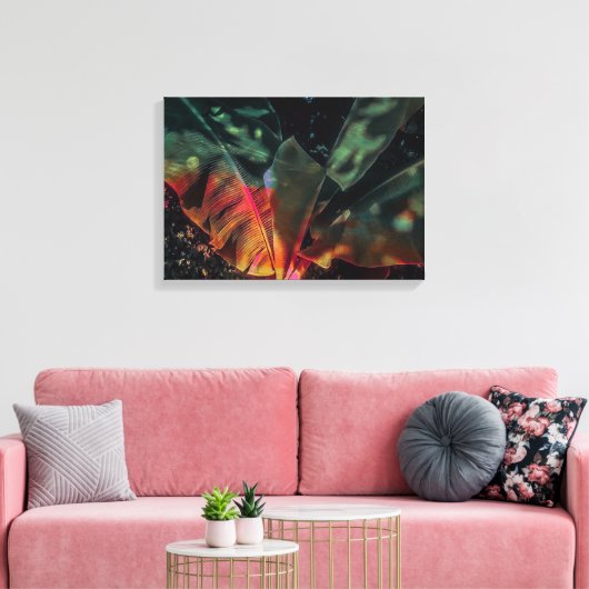 Banana Tree Tropicale Canvas Afdruk (Insitu (Woonkamer))