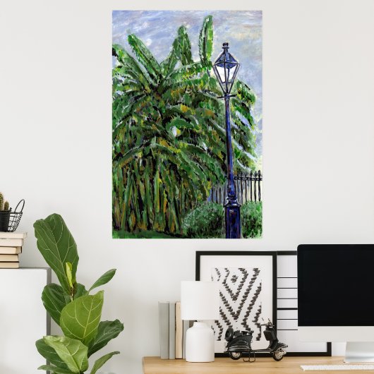Banana Tress op Jackson Square Poster (Thuiskantoor)