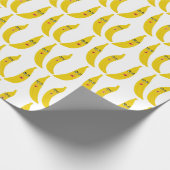 Banana Trio Whimsical Pattern Gift Cadeaupapier (Hoek)