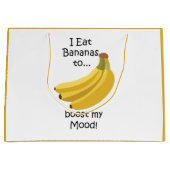 Banana Tropical Fruit Boost My Mood Funny Groot Cadeauzakje (Voorkant)