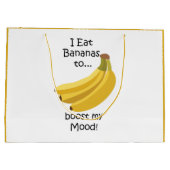 Banana Tropical Fruit Boost My Mood Funny Groot Cadeauzakje (Achterkant)