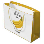 Banana Tropical Fruit Boost My Mood Funny Groot Cadeauzakje (Achterkant Gekanteld)