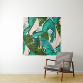 Banana tropical Leaves seamless Pattern Wandkleed (In Situ (horizontaal))