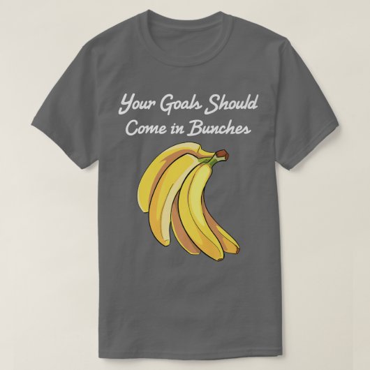 Banana Uw doelstellingen moeten in Bunches Vegetar T-shirt (Design voorkant)