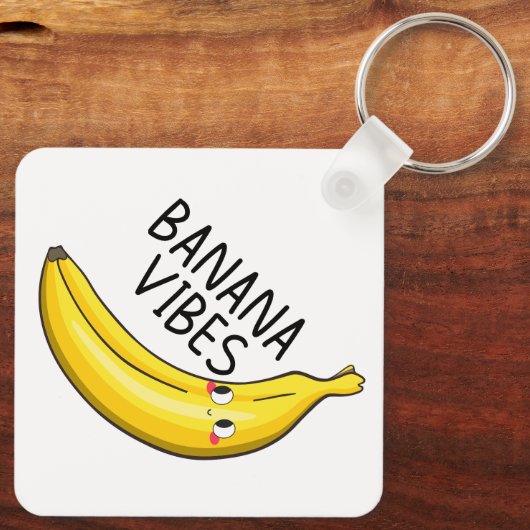Banana Vibes Sleutelhanger (Achterkant)