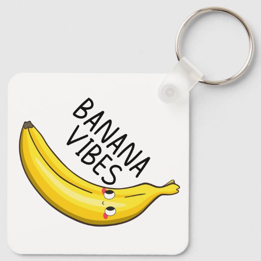 Banana Vibes Sleutelhanger (Achterkant)