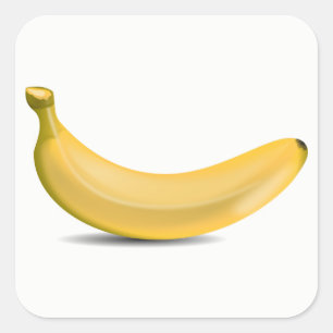 Banana Vierkante Sticker