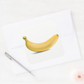 Banana Vierkante Sticker (Envelop)
