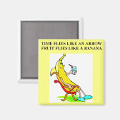 BANANA voedsel grap Magneet (Voorkant / Achterkant)