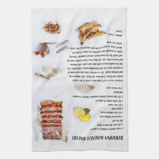 BANANA WALNUT BREAD Recipe Theedoek (Verticaal)