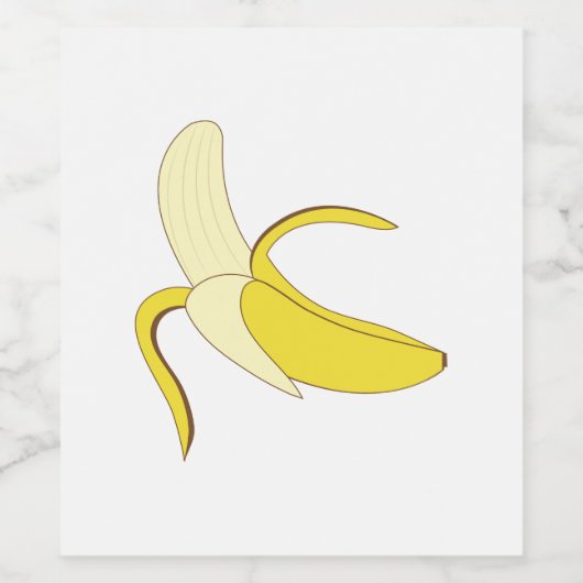 Banana Wijn Etiket (Enkel label)