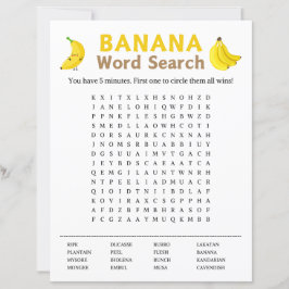 Banana Word Search spel