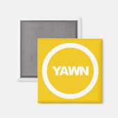 Banana Yawn Brand Dorm Fridge Magneet (Voorkant / Achterkant)