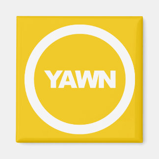 Banana Yawn Brand Dorm Fridge Magneet