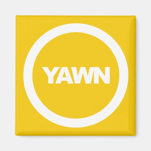 Banana Yawn Brand Dorm Fridge Magneet (Voorkant)
