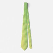Banana Yellow Lime Green Stripes Stropdas (Voorkant)
