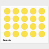 Banana Yellow Ronde Sticker (Vel)