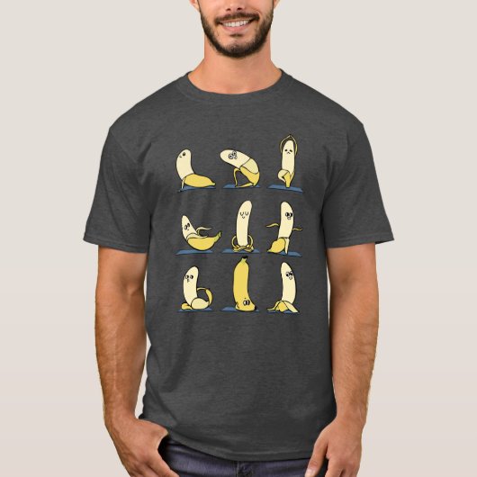 Banana Yoga retro T-shirt (Voorkant)