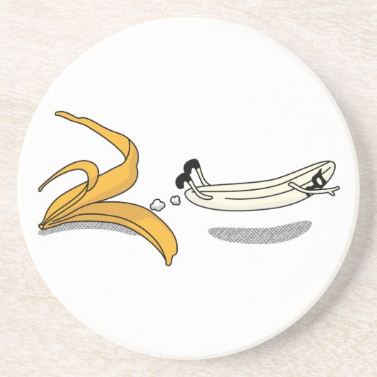 BANANA! ZANDSTEEN ONDERZETTER (Voorkant)