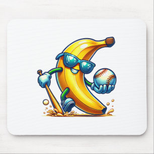 Banana Zonnebrillen Gezicht Grappig Fruit Cool Ban Muismat