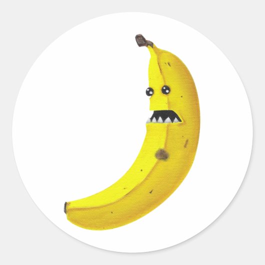 Bananaaargh Ronde Sticker (Voorkant)
