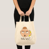 "Bananafone" canvaszakken (licht) Tote Bag (Voorkant (product))