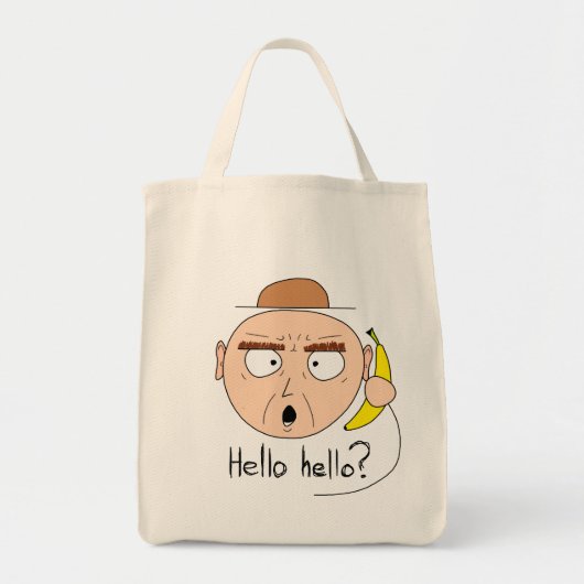 "Bananafone" canvaszakken (licht) Tote Bag (Voorkant)