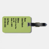 Bananarama Hawaiian Banana Leaves Bagagelabel (Achterkant horizontaal)