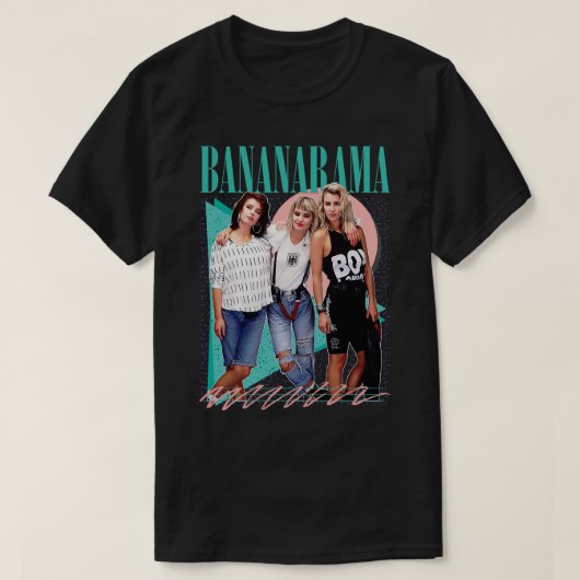Bananarama Retro 80s Fan Art Design T-shirt (Design voorkant)