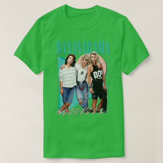 Bananarama Retro 80s Fan Art Design T-shirt (Design voorkant)