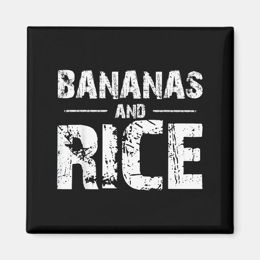 Bananas and rice  magneet (Voorkant)