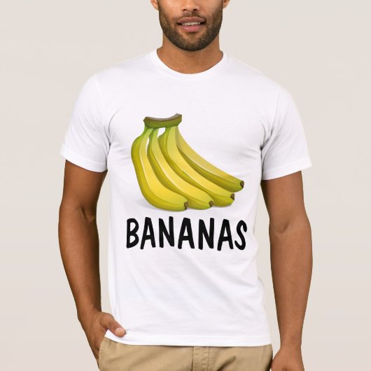 BANANAS (Crazy) Funny T-Shirts (Voorkant)