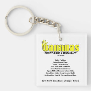 Bananas Discotheek en Restaurant, Chicago, Verenig Sleutelhanger