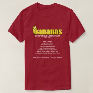 Bananas Discotheek en Restaurant, Chicago, Verenig T-shirt
