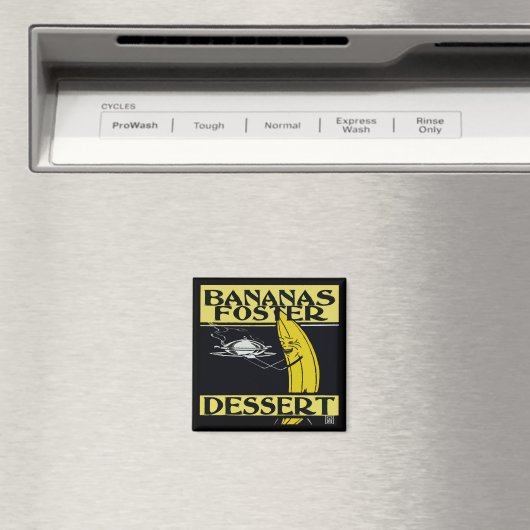 Bananas Foster Dessert Magneet (Insitu (Vaatwasser))
